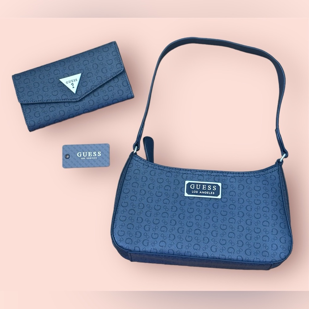 Guess Purse and Wallet set - COAL New!